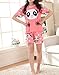 MyFav Big Girls Summer Shorts Pajama Cute Panda Sleepwear Lovely Child Loungwear, Melon Red, Large