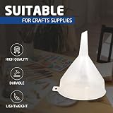 Accurate Clear Plastic Funnel 14cm for Bottle Filling Oils Crafts Lab view 4