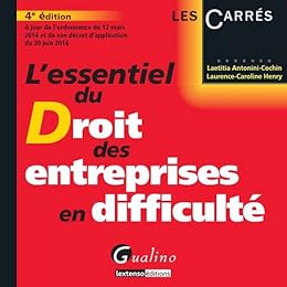 L' essentiel du droit des entreprises en difficulté