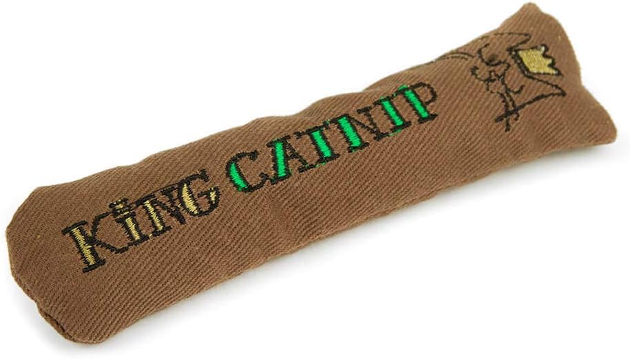 King Catnip Soft Refillable Plush Cat and Kitten Toys Loose Organic Leaves, Cigar