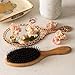Best Boar Bristle Hair Brush Set for Women and Men - Wood Comb and Hemp Travel Bag - Perfect Brushes for Medium to Thick Hair