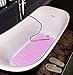 Simple Deluxe Bath Mat, Slip-Resistant Pink