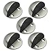 KES Stainless Steel Safety Door Stop Metal Door Holder Doorstop Contemporary Style Heavy Duty Brushed Finish 5 Pack, HDS201-2-P5