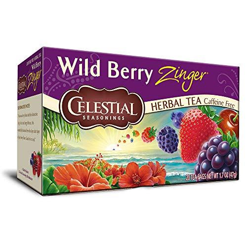 CELESTIAL SEASONINGS, TEA, WILD BERRY ZINGER, 20 CT