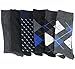 Alpine Swiss Mens Dress Socks 6 Pair Crew Sock Cotton Dress Socks for Men Solid Ribbed Argyle Pattern Multicolor Fun Designs