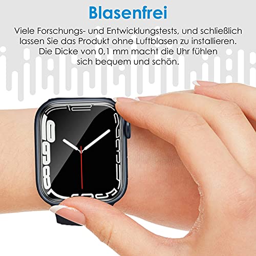 UniqueMe For Apple Watch Series SE3/SE2/SE/6/5/4 40 mm Screen Protector - Pack of 8, Flexible TPU, for iWatch 40 mm Screen Protector, Bubble-Free, Soft HD Clear Screen Protector, Full Coverage, Anti-Dust