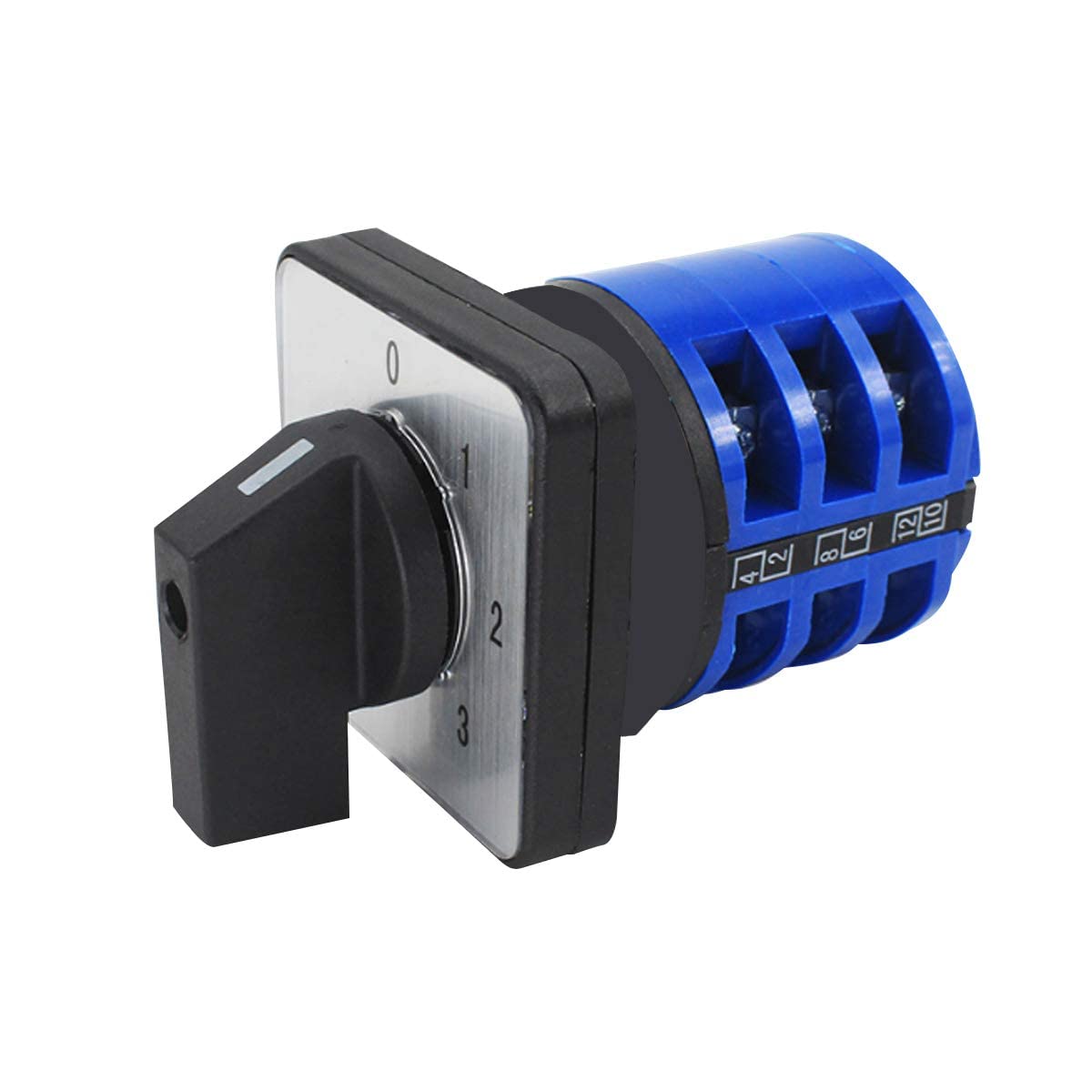 TOP-VIGOR Universal Rotary Cam Selector,Changeover Switch,Changeover Selector Switch LW26-32A 380V 32A 4 Positions 12 Terminals