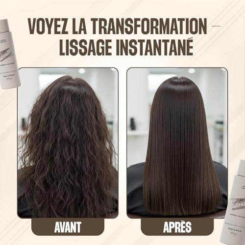 Brazilian Premium Keratin Smoothing New Generation 6 Month Hold – Natural Result – Formol Free & No Aggressive Agents – Anti-Frizz & Intense Shine – 150 ml – All Hair Types