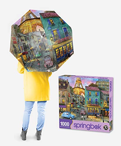 Springbok Eiffel Magic 1000 Piece Jigsaw Puzzle and Umbrella Gift Set