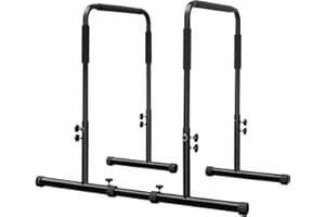 SculPong Dip Stand, Pull Up Bar Station, Power Tower, Heavy Duty Parallel Bar for Tricep Dips, Pull-Ups, Push-Ups, L-Sits