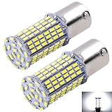 CARGO LED Extremely Super Bright 1156 1141 1003 1073 BA15S 7506 LED 144 SMD 3014 Replacement Light Bulbs 1400 Lumens,Used for Backup Reverse Lights 6000K Xenon White 12v-24v (Pack of 2)