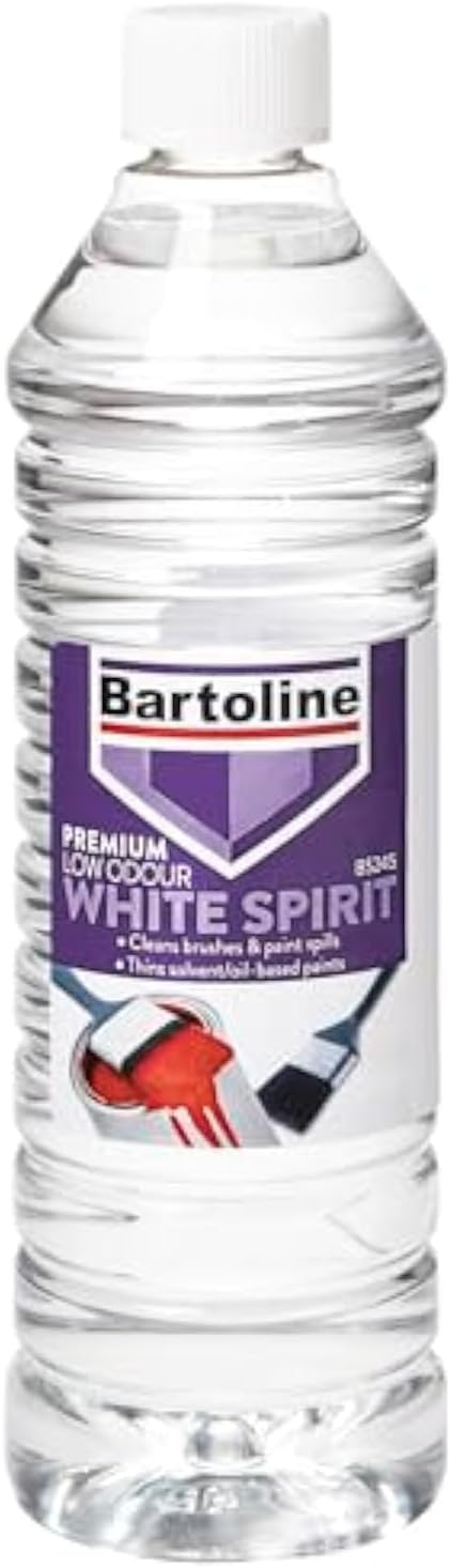 Bartoline Low Odour White Spirit 750ml Paint Thinner and Brush Cleaner