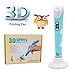 [BEST GIFT] 3D Pen No Mess Non-Toxic - Hetekell 3D Drawing Printing Pen, Gifts and Toys for Kids & Adults - Modern Arts and Crafts Tool, Unleash Creativity, Develop Spatial Thinking ( Blue )