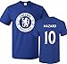 Tcamp Chelsea Shirt Eden Hazard #10 Jersey Men T-Shirt Royal,Medium