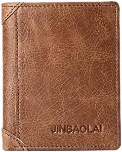 Genuine Leather Small Mini Wallets Men Compact Ultra-thin Wallet Handmade Wallet Cowhide Leather Card Holder Short Design Purses