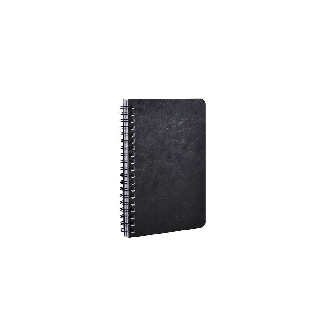 Clairefontaine 786161C Collection Age Bag One Black Pocket Notebook - 11x17 cm - 120 Detachable Pages w/ Handles + 3 Dividers w/ Pockets - Leather Card Cover