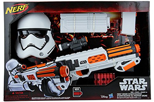 Nerf Star Wars The Force Awakens First Order Stormtrooper Deluxe Nerf Blaster and Mask