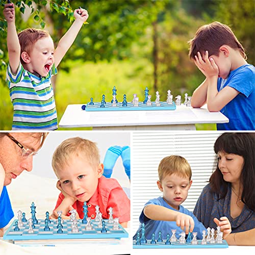 Chess Board Silicone Resin Molds Set with Chess Pieces Checkers Molds and Epoxy Mold for Family Party Games DIY Crafts Making Board Games