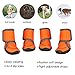 Prumya Dog Boots Waterproof Paw Protectors Dog Shoes with Adjustable Straps and Rugged Anti-Slip Sole, 4pcs (XS)