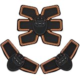 Vaculim Muscle Toner, Abdominal Muscle Toner Toning Belt ABS Stimulator (Black)