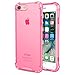 Speira Compatible with iPhone 8 / iPhone 7 Transparent Case with Reinforced Corners, [Anti-Discoloration] [No-Slip Grip] (Hot Pink)