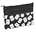 Mah Jongg Direct Tiles 3 Zipper Purse for Card, Black