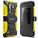 Evocel LG G Stylo [New Generation] Rugged Holster Dual Layer Case [Kickstand][Belt Swivel Clip] for LG G Stylo, Yellow (EVO-LGLS770-XX15)