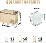 Alpicool GE40 40L Car Fridge Freezer Portable 12/24V Cooler -20C view 6
