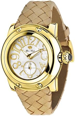 GLAM ROCK WOMEN'S SUMMER TIME 40MM LEATHER BAND SWISS QUARTZ WATCH GR40037