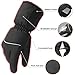 Greensha Rechargeable Electric Battery Heated Gloves for Men&Women,Outdoor Indoor battery powered Hand Warmer,Novelty Thermal Gloves for Hiking Skiing Cycling&Hunting (Black, No Battery Included)