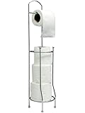 Free-Standing Toilet Roll Holder For Easier Storage