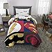 Franco Kids Bedding Comforter and Sheet Set, 4 Piece Twin Size, Justice League
