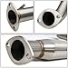 Auto Dynasty 4 Inches Rolled Muffler Tip Catback Exhaust System Compatible with 2005-2010 Chevy Cobalt Pontiac G5 2.2L DOHC, Stainless Steel