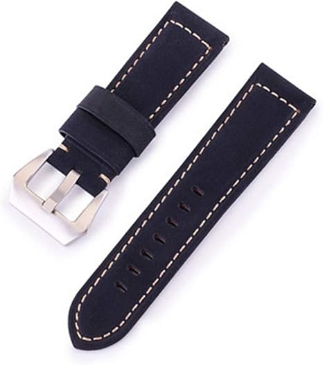 BOB Uhrenarmband Kalbsleder, Modell "Chrono", 18-24 Mm, 4 Farben, Neu