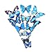 Wisehands 72 Pcs 3D Removable Butterfly Wall Decals with Sponge Gum and Magnet for Home DIY, Baby Room, Party and Birthday Decoration (6 Color, 6 Pack of 12 Each)