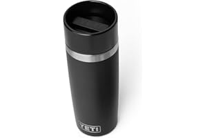 YETI Rambler 16 oz Travel Bottle, Stainless Steel, Vacuum Insulated with Leakproof Commuter Cap, Black
