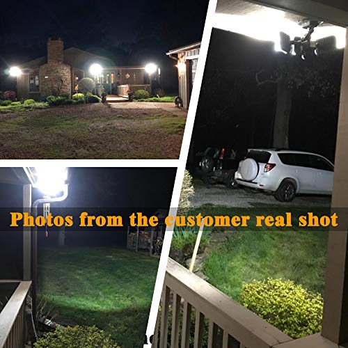 FAISHILAN 40W Led Security Light, 4000LM Motion Sensor Light Outdoor, IP65 Waterproof, 6000K Flood Light, Dual Head Security Spotlight for Entryways, Yard and Garage - Thumbnail 6