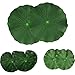 Lightingsky Artificial Floating Foam Lotus Leaves Artificial Foliage Pond Decor (30cm+18cm+15cm, Pack of 6)