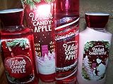 4 Piece Bath & Body Works Holiday Traditions Winter Candy Apple Deluxe Fragrance Gift Set- Fragrance Mist, Body Lotion, Shower Gel & Body Cream (Winter Candy Apple)