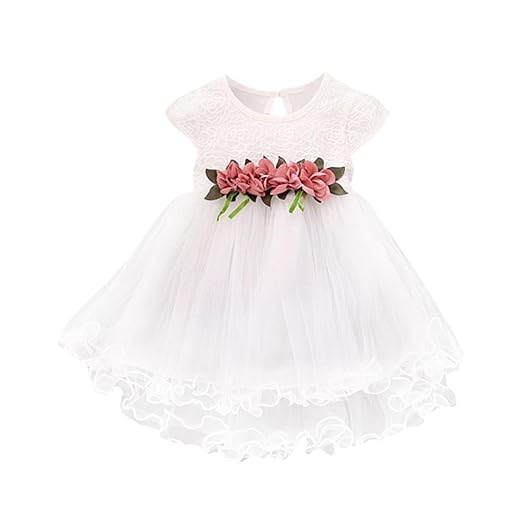 Mädchen Kleid Niedlich Partykleid Btruely Baby Blumenkleid Sommer Sequins Kleider Langarm Hochzeitskleid Mädchen Druck Abendk