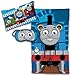Thomas the Tank Engine 3 Piece Sleepover Set - Cozy & Warm Kids Slumber Bag with Pillow & Eye Mask (Official Thomas the Train Product)
