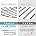 Air Fryer Kebab Skewer Rack Compatible with Costzon, Dash, NuWave® Brio, Chefman, Gourmia, Enklov, Maxi-Matic, Philips, Cosori +More | Stainless Steel Skewer Accessory + Cooking Times Cheat Sheet