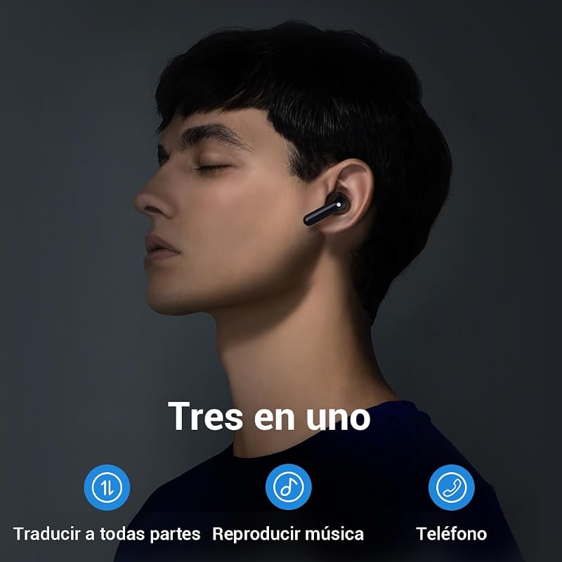 M3 Tradutor de Voz Instantâneo, Aplicação para 40 Línguas e 93 Dialetos, Tradutor de Línguas Explore a Vida de Expatriado com Liberdade, Compatível com iOS e Android