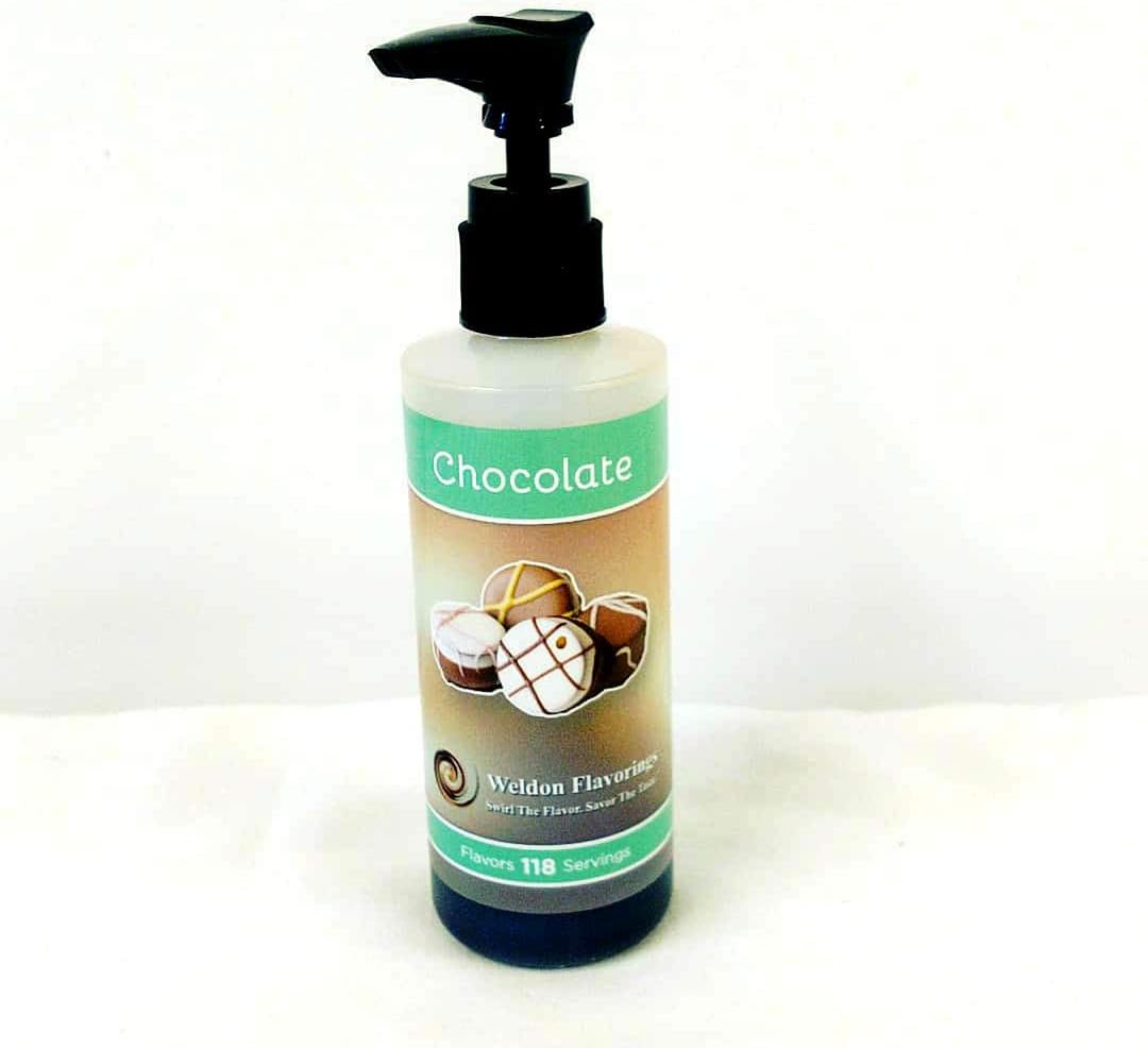 Weldon Flavorings(New) Chocolate Unsweetened Coffee Flavoring (Includes Pump)