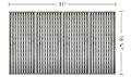 Stamped Stainless Steel Cooking Grid Replacement for Select Charbroil Gas Grill Models, Set of 4
