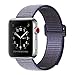 for Apple Watch Band Soft Breathable Woven Nylon Replacement Sport Loop Band for Apple Watch Series 3/2/1 (Midnight Blue, 38mm)