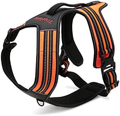 Fashion Shop Front Range No-Pull Dog Harness 3M Reflective Outdoor Adventure Pet Vest with Handle.New 2015 Truelove Model Offered in 3 Stylish Colors-Orange XS