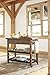 Ashley Furniture Signature Design - Marlijo Bar Cart - Rustic Style - 2 Drawer with Casters - Brown Finish