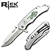 RTek 8" Overall Tactical Bottle Opener Folding Spring Assisted Open Pocket Knife 7 Variations Army, Navy, Marines, Special Forces, Fire Fighter, Police, Air Force (Army)
