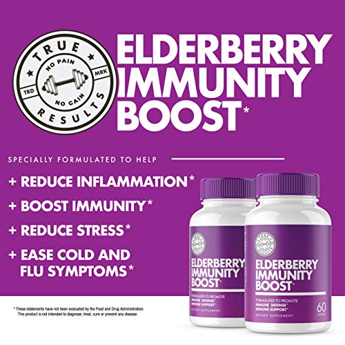 Immune System Support Adults Kids Toddlers with Elderberry, Vitamin C